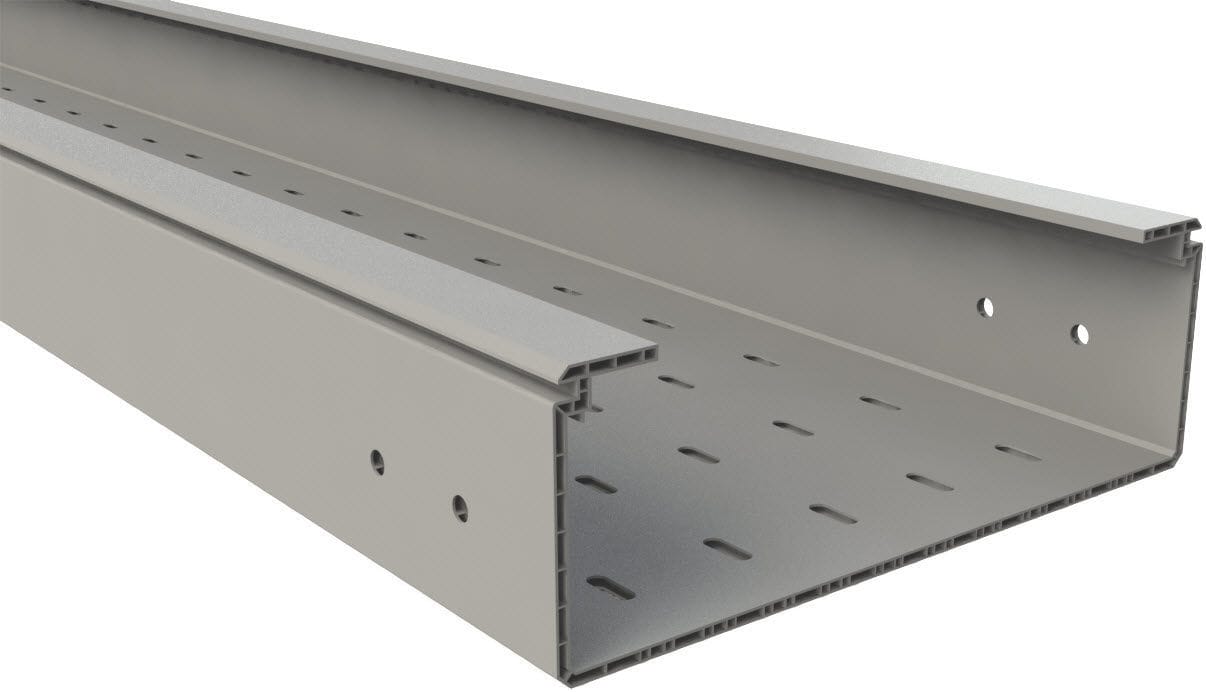 Bandejas de PVC para canalización eléctricas