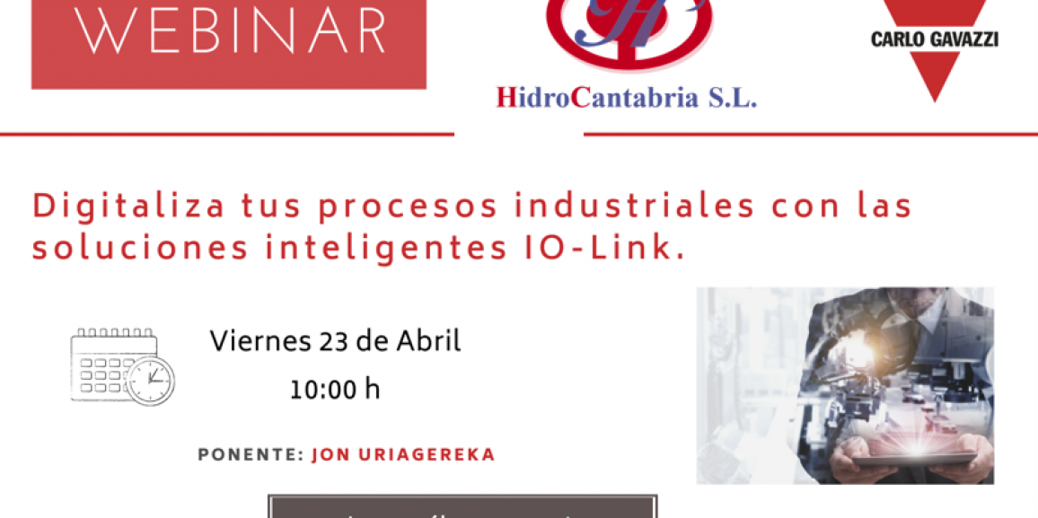 Webinar “Digitaliza tus procesos industriales con las soluciones IO-LINK”